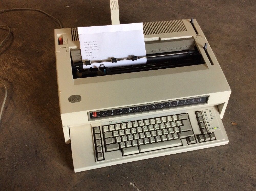 Blast from the past: IBM Wheelwriter 10 Series II Vintage Typewriter