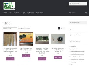 New World Electro Parts Web Store